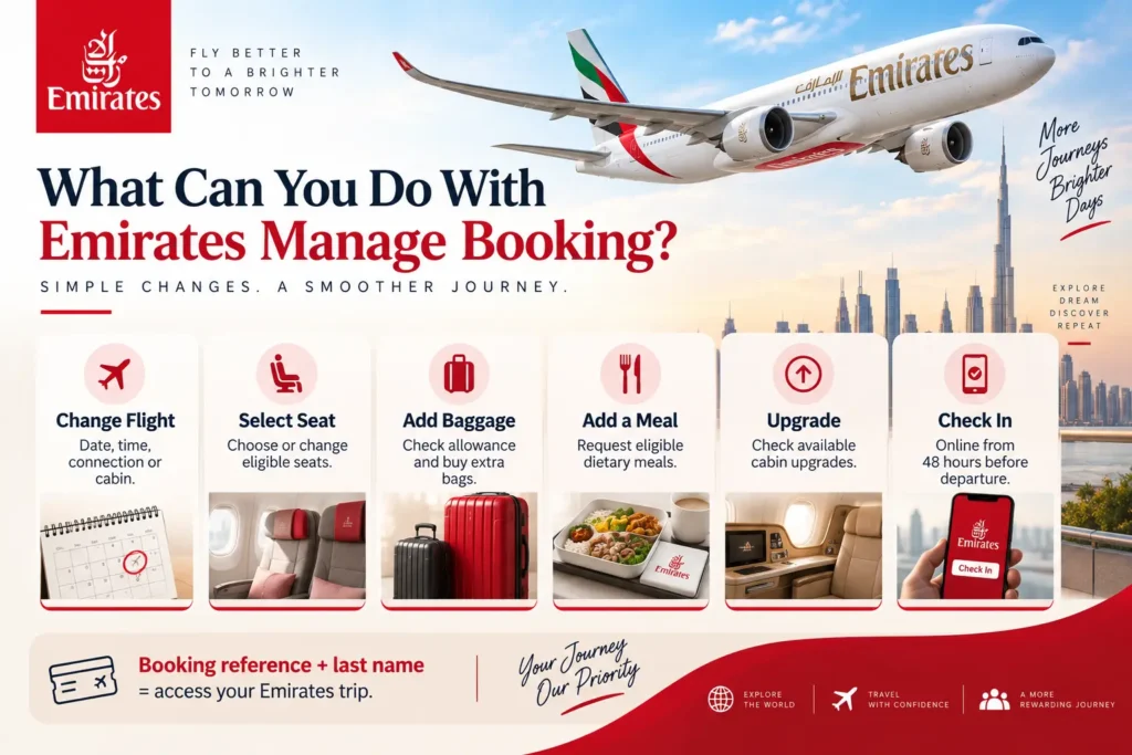 Emirates manage booking