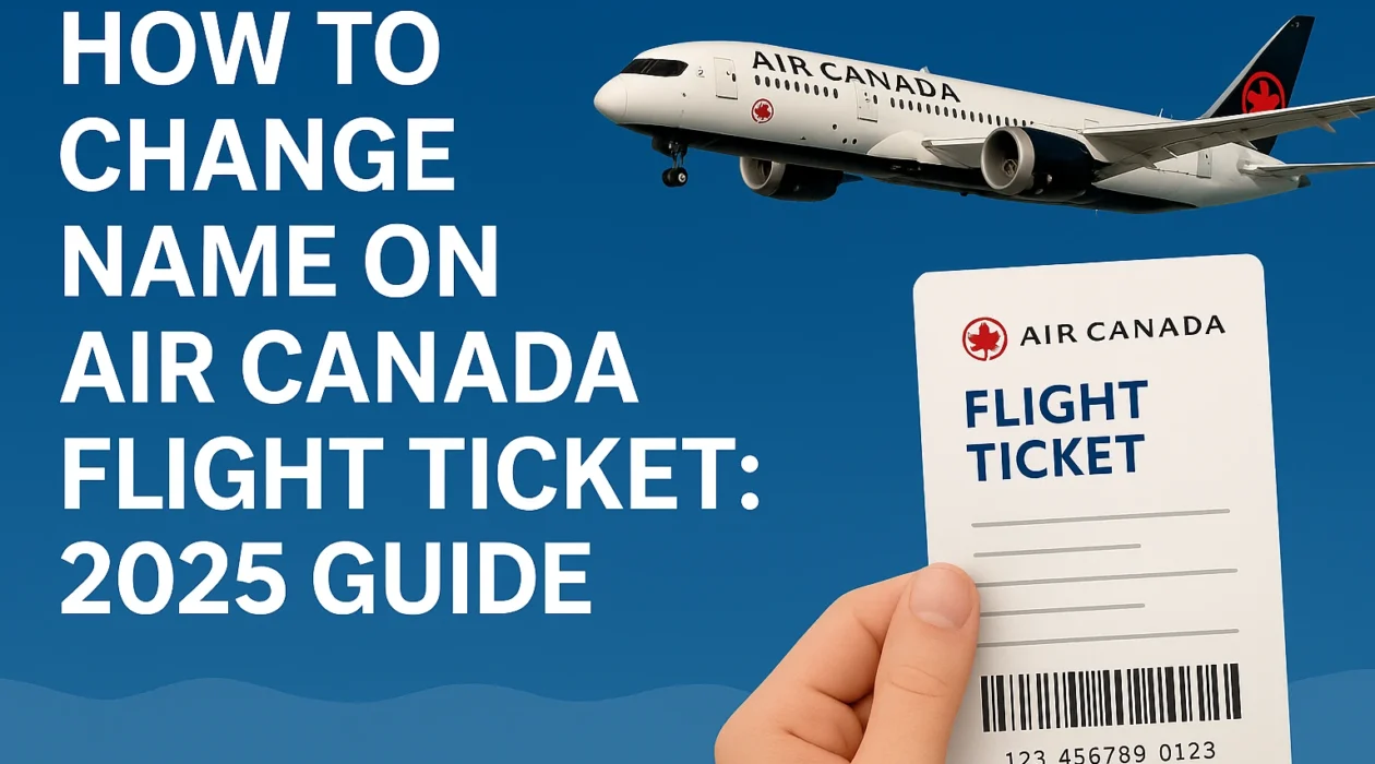 How to Change Name on Air Canada Flight Ticket