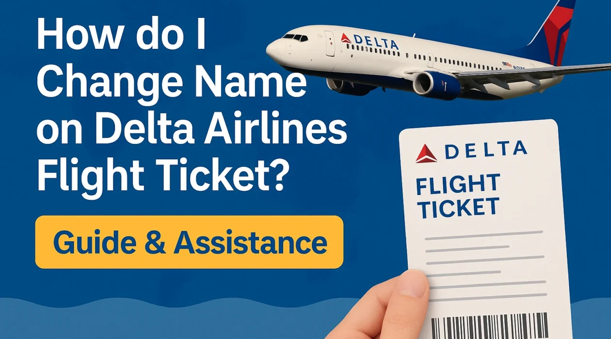 Change Name on Delta Airlines Flight Ticket