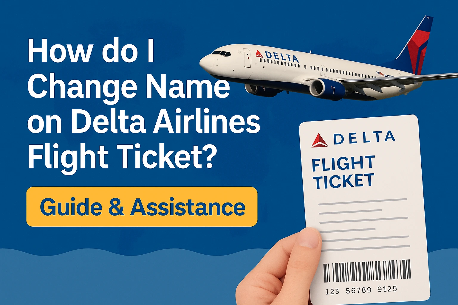 Change Name on Delta Airlines Flight Ticket