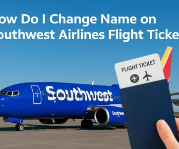 Change Name on Southwest Airlines Flight Ticket