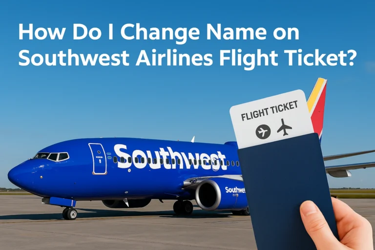 Change Name on Southwest Airlines Flight Ticket