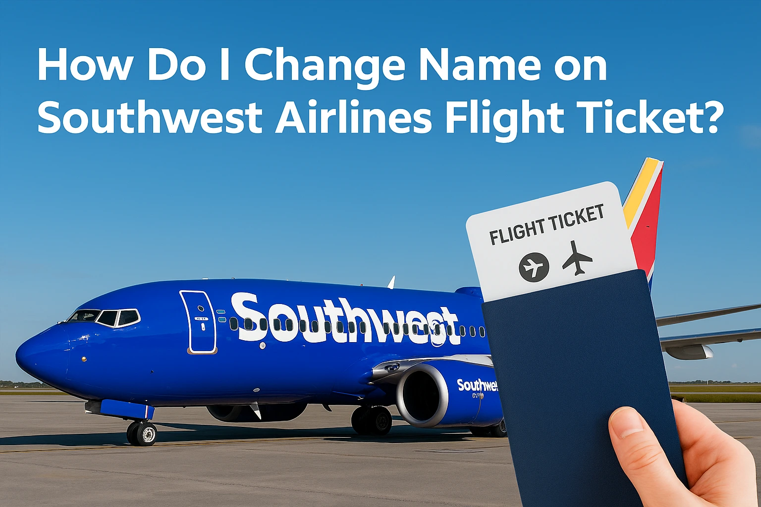 Change Name on Southwest Airlines Flight Ticket
