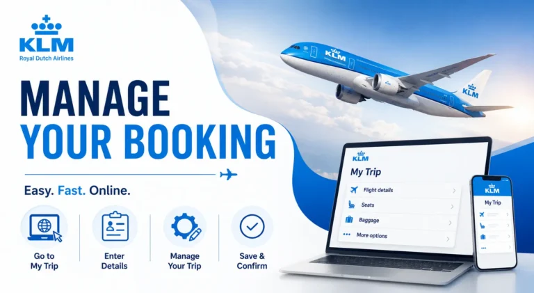 KLM manage booking