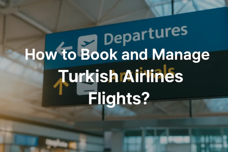 Manage Turkish Airlines flights