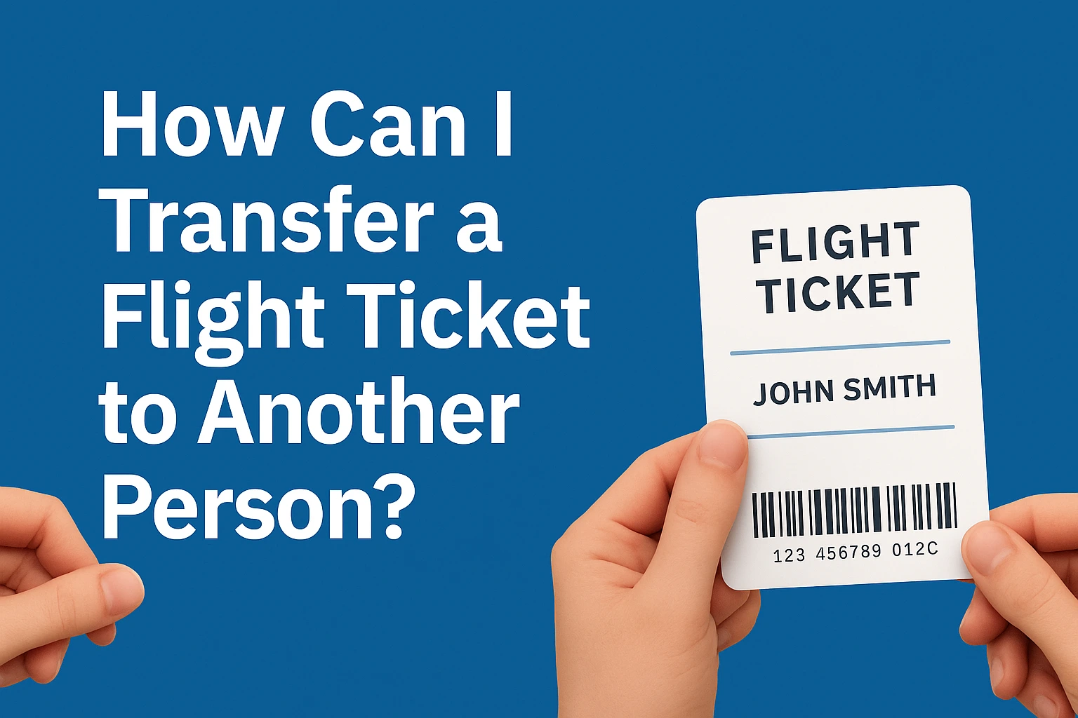 Transfer a Flight Ticket to Another Person