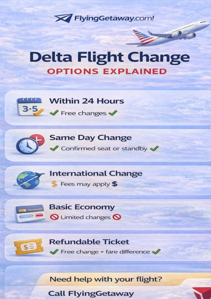 Change Delta Airlines Flight