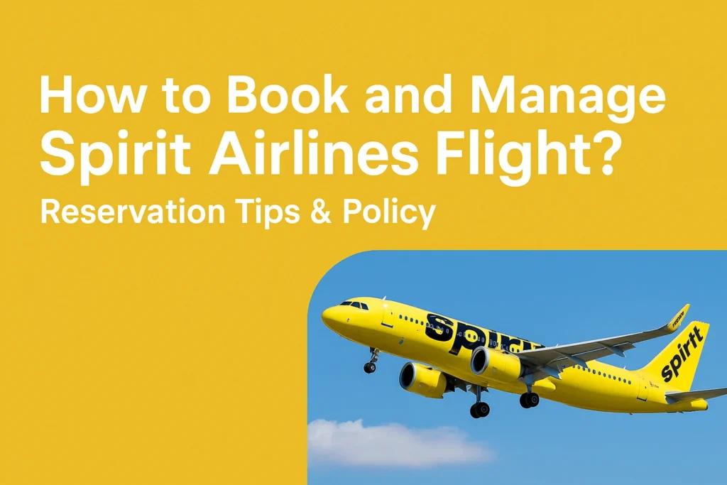 book and manage spirit airlines flight