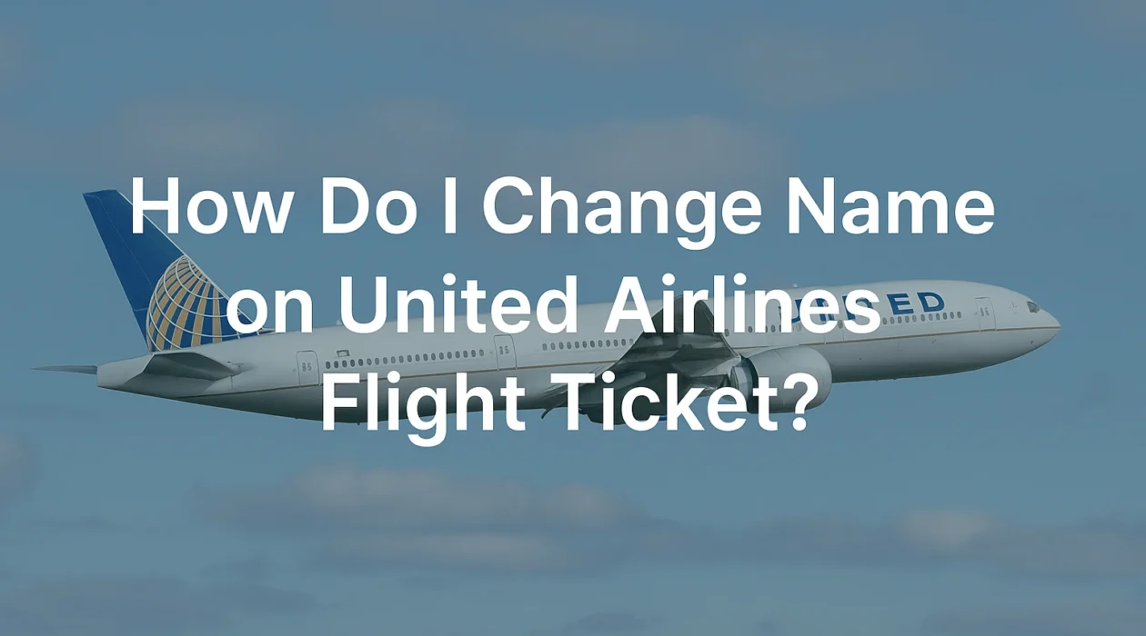 change name on united airlines flight ticket