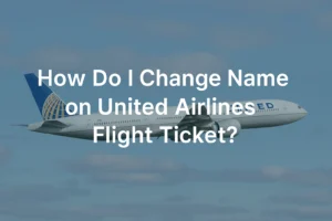 change name on united airlines flight ticket
