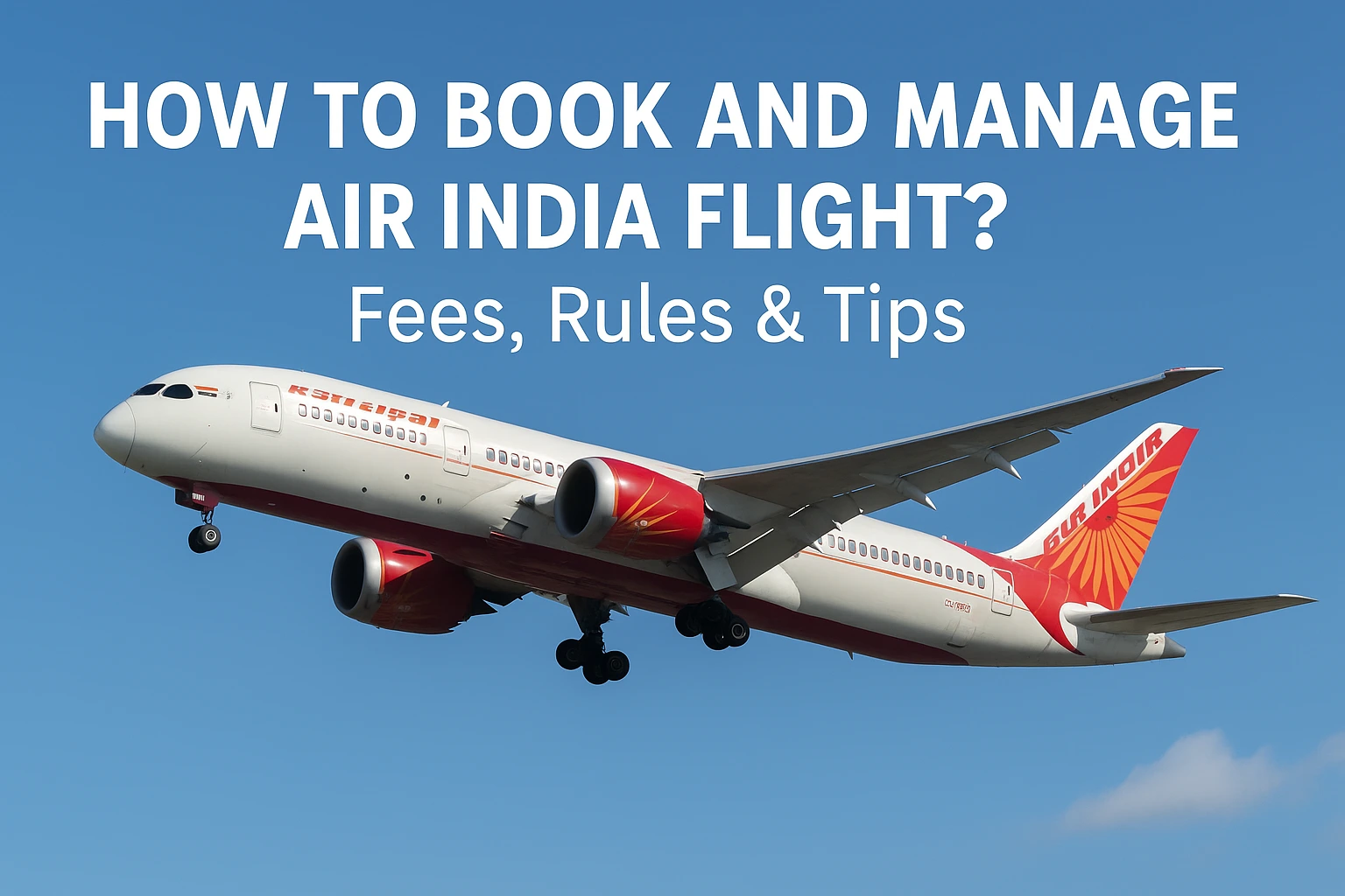 manage air india flight