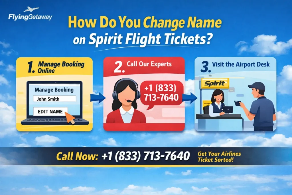 change name on Spirit Flight