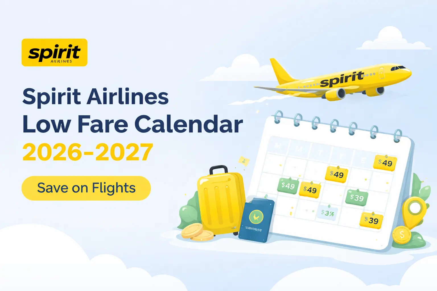 Spirit Airlines Low Fare Calendar