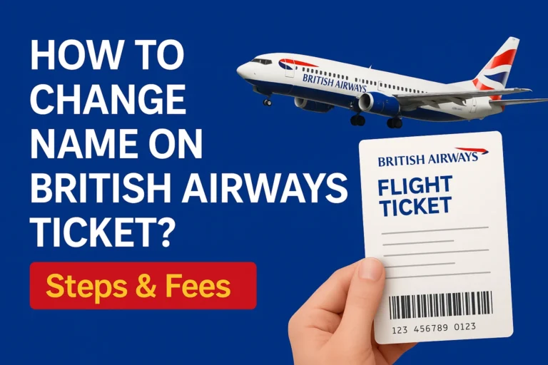 Change Name on British Airways Ticket
