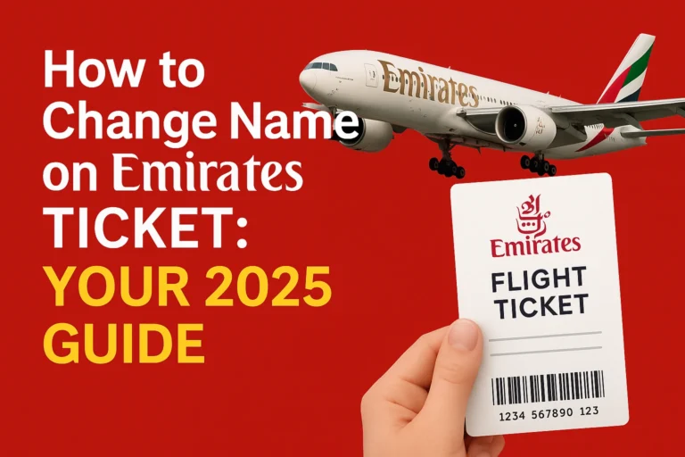 Change Name on Emirates Ticket