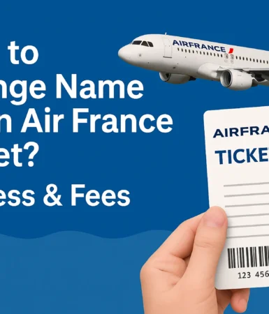 Change Name on an Air France Ticket