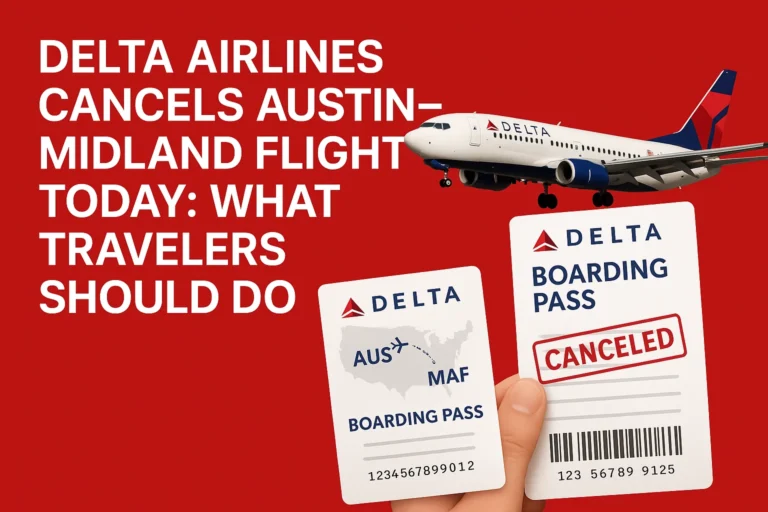 Delta Airlines cancels Austin–Midland flights