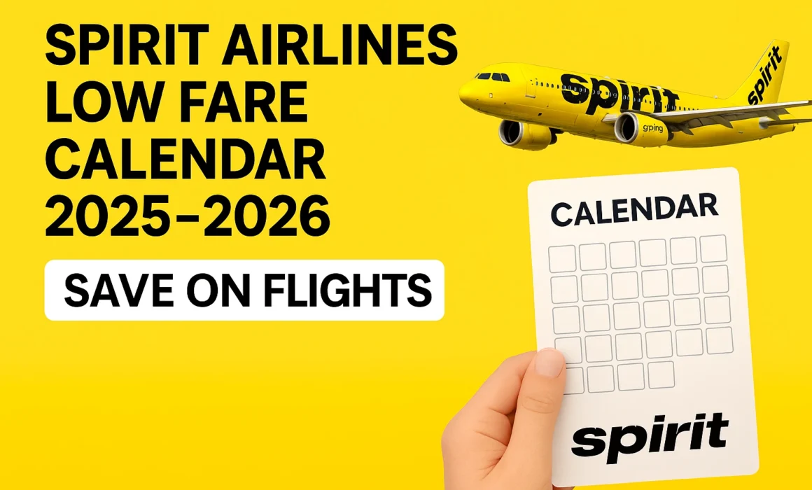 Spirit Airlines Low Fare Calendar