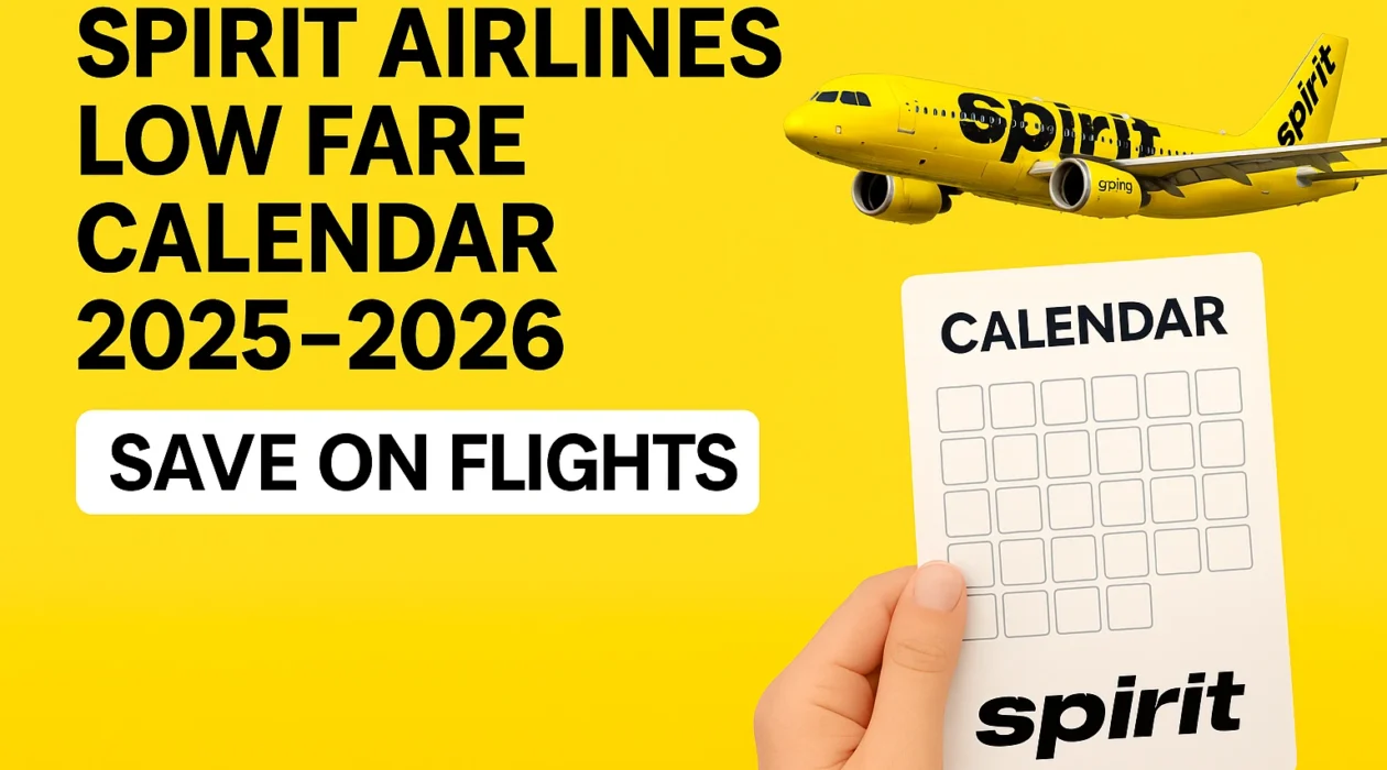 Spirit Airlines Low Fare Calendar