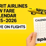Spirit Airlines Low Fare Calendar