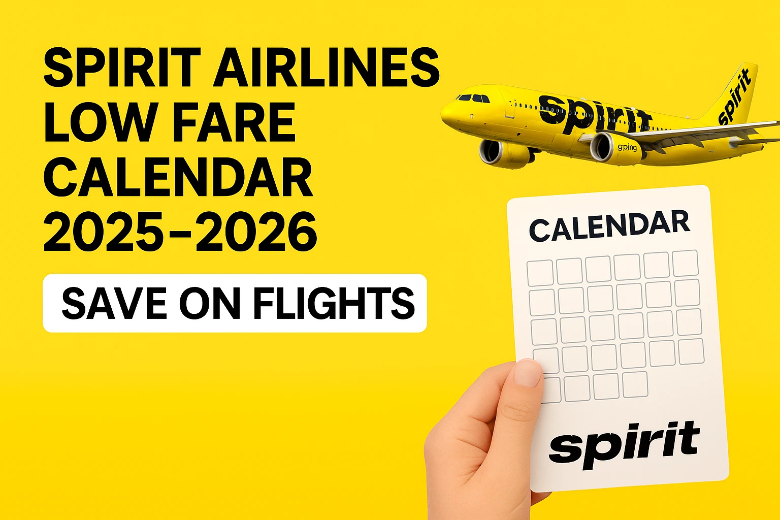 Spirit Airlines Low Fare Calendar