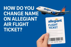 change name on Allegiant Air flight ticket