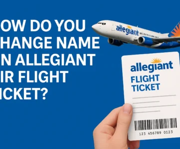 change name on Allegiant Air flight ticket
