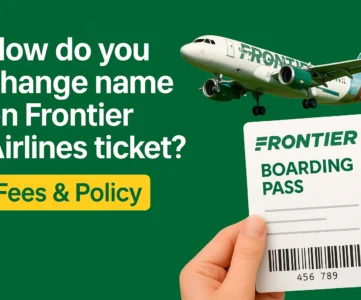 change name on Frontier Airlines ticket