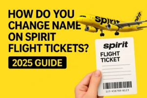change name on Spirit Flight Tickets