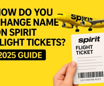 change name on Spirit Flight Tickets