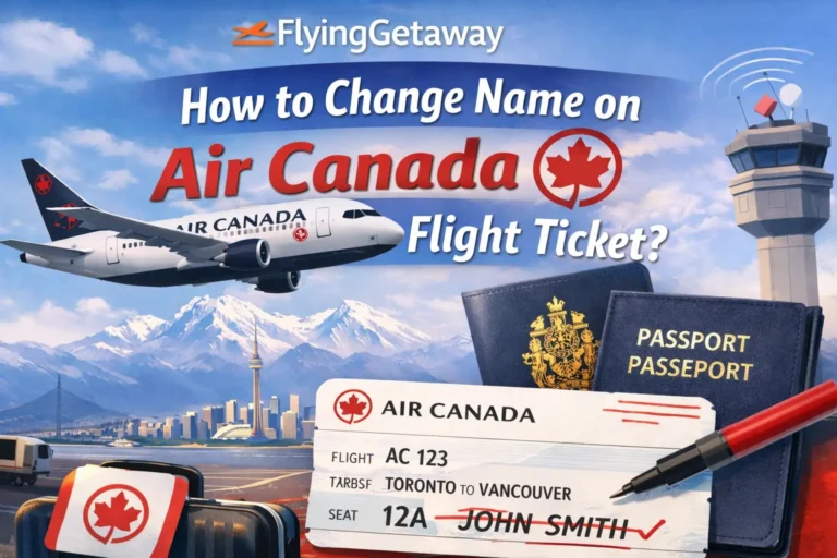 Change Name on Air Canada Flight Ticket