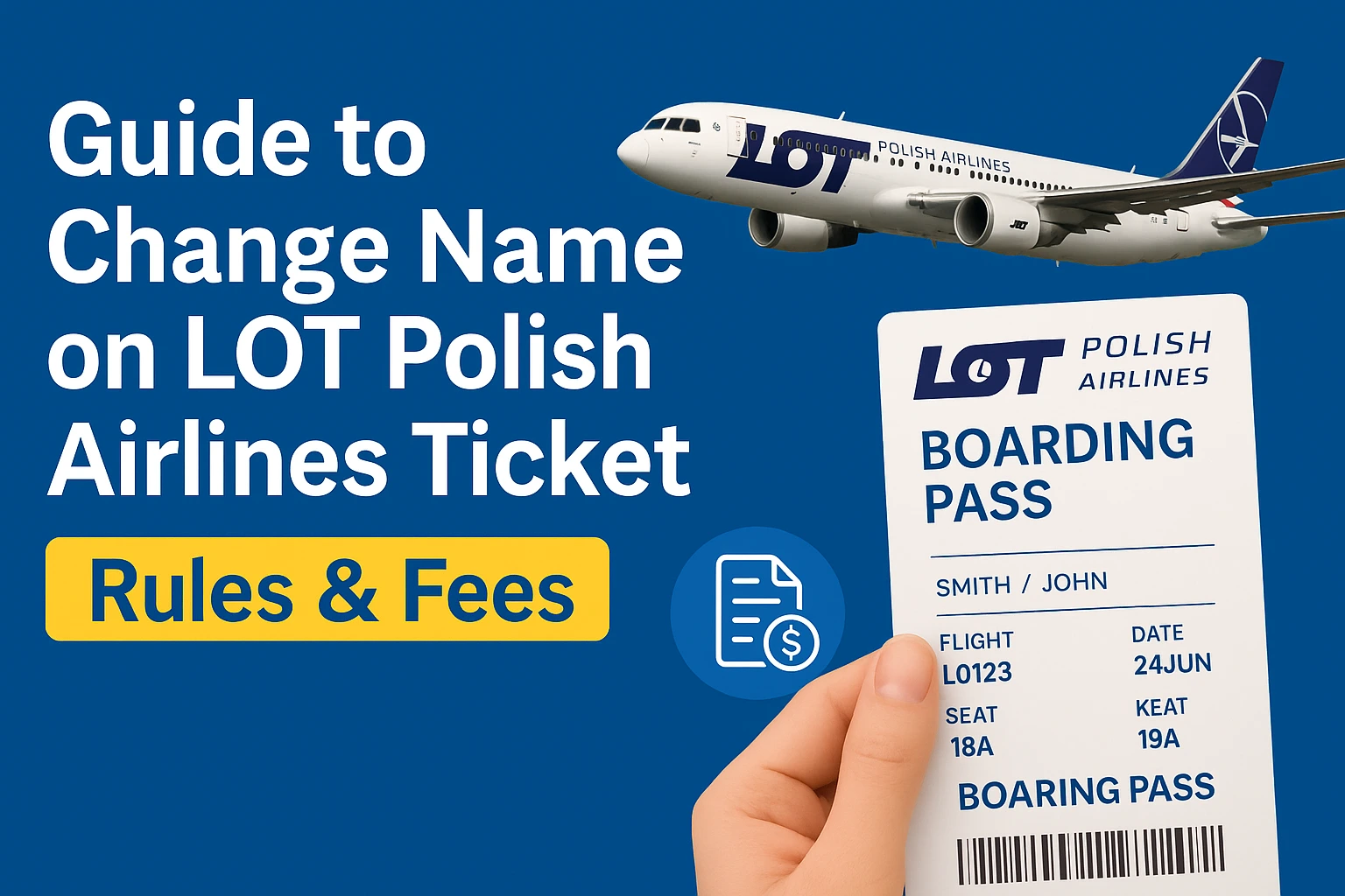 Change Name on LOT Polish Airlines Ticket