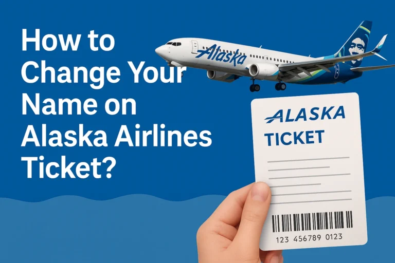 Change Your Name on Alaska Airlines Ticket