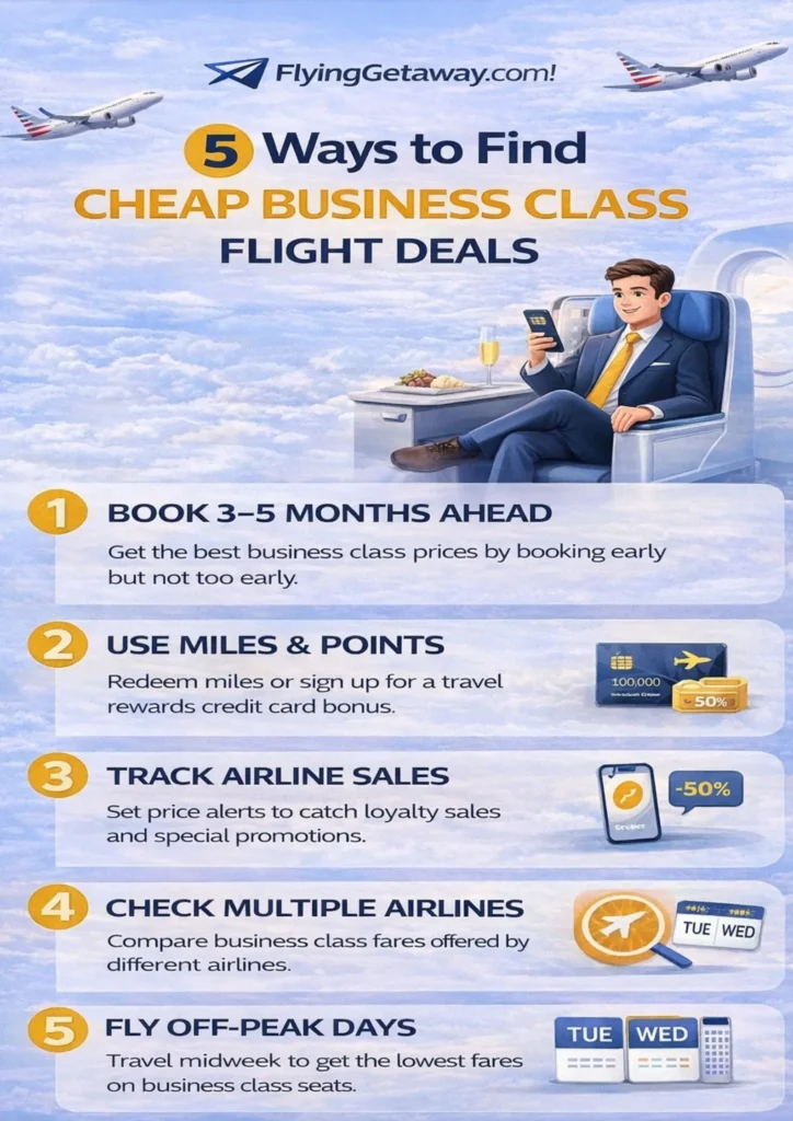 cheap business class flight deals