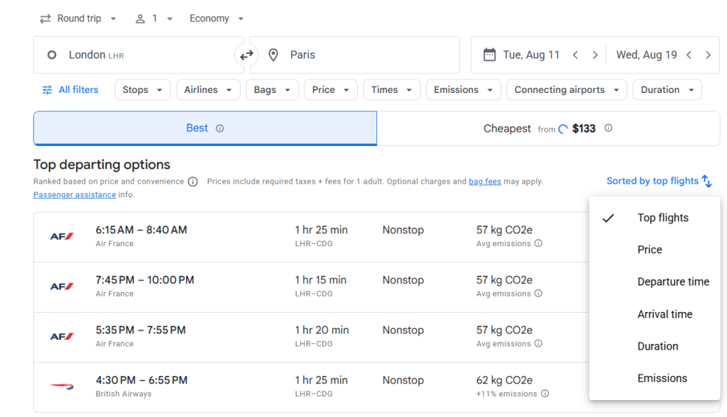 cheap business class flights