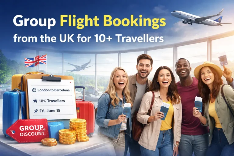 Group flight bookings in the UK