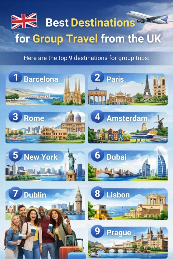 Best Destinations for Group Travel from the UK