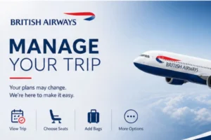 British Airways flight ticket