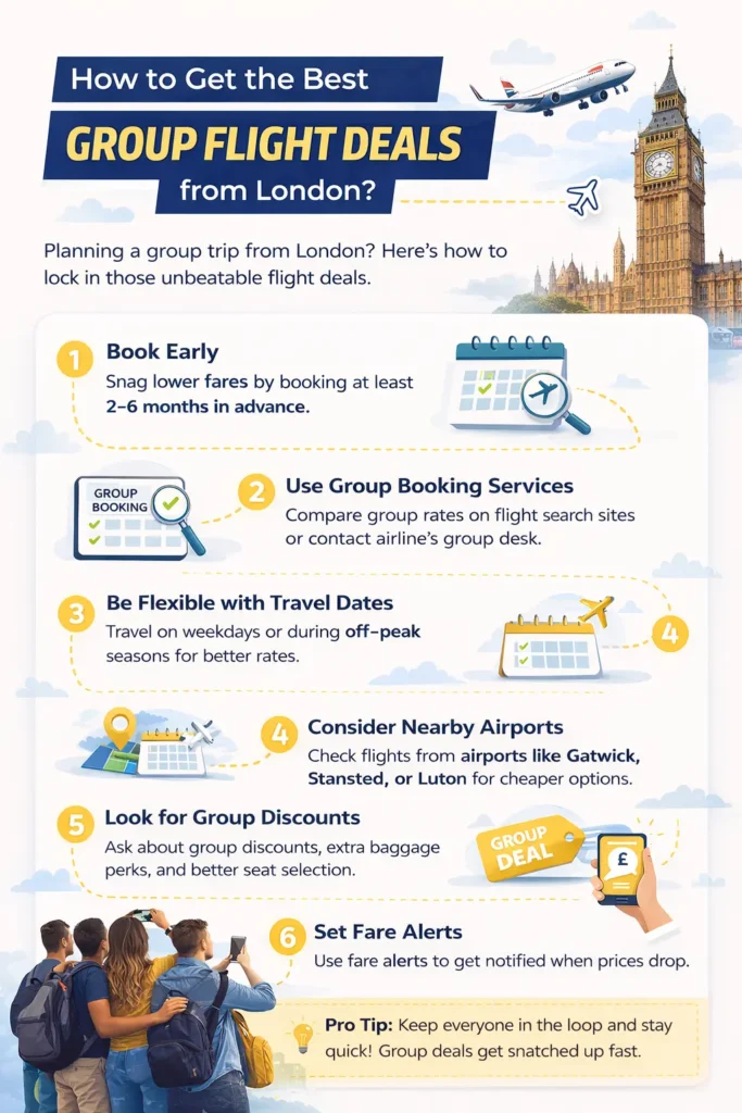 group flight deals from London