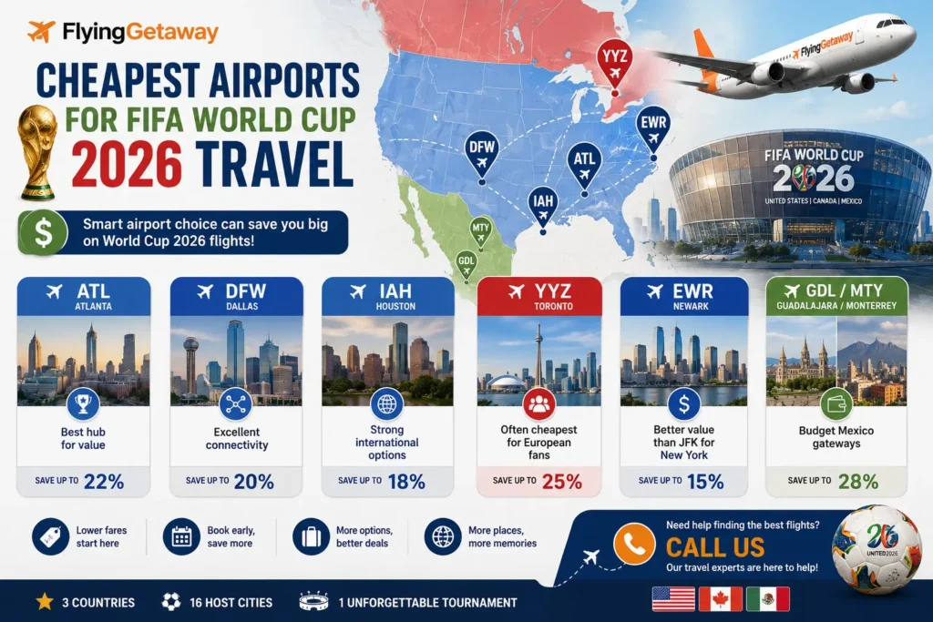 Cheapest Airports for FIFA World Cup 2026