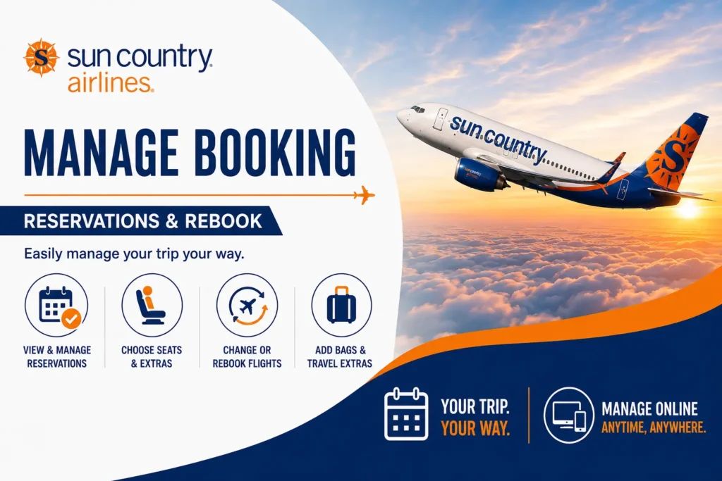 Sun Country Airlines Manage Booking