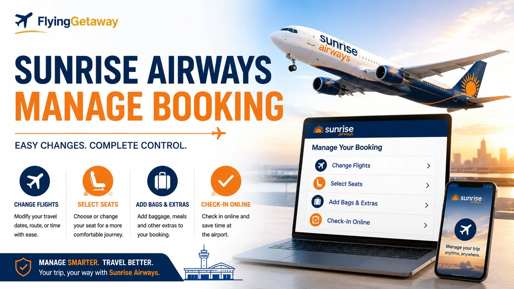 Sunrise Airways Manage Booking