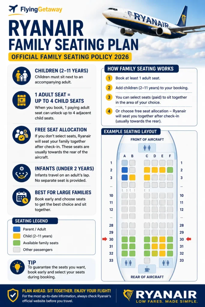 Ryanair family seating plan