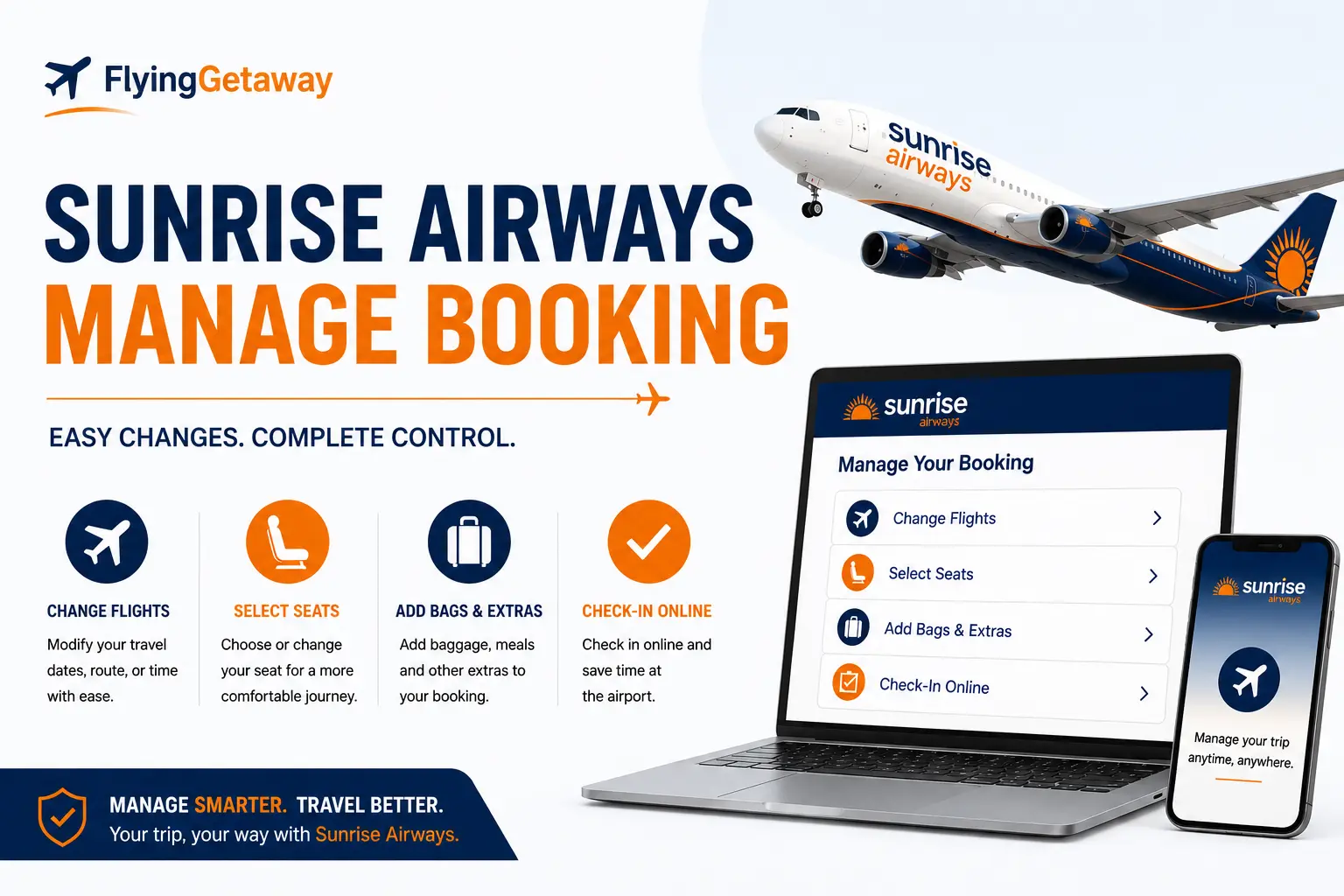 Sunrise Airways Manage Booking