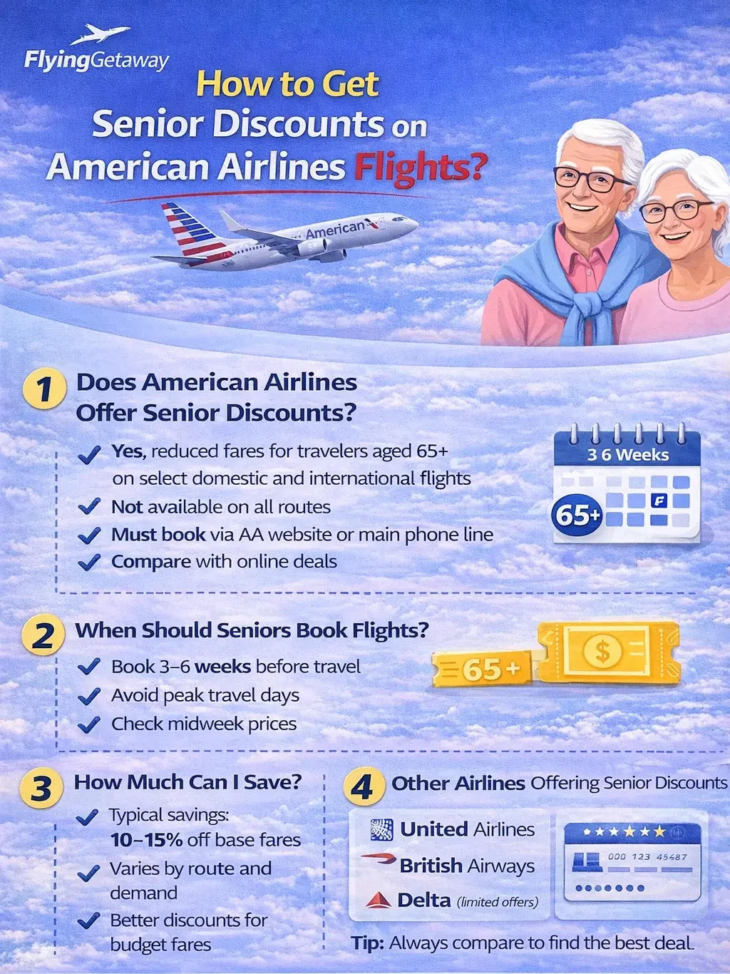 American Airlines senior discount