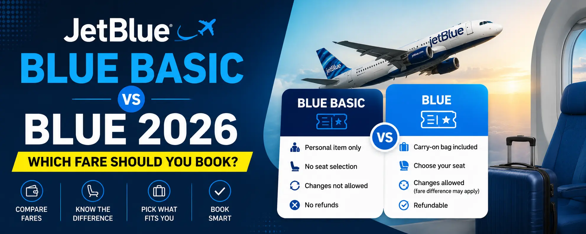 JetBlue Blue Basic vs Blue