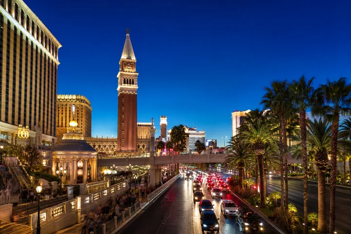 The Strip at Blue Hour experience in Las Vegas