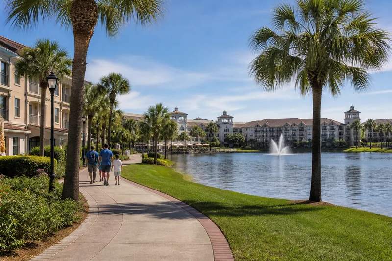 Walt Disney World Resort Area neighbourhood atmosphere in Orlando