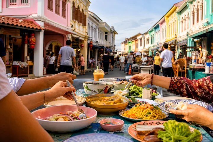 Phuket Old Town and Food experience in Phuket