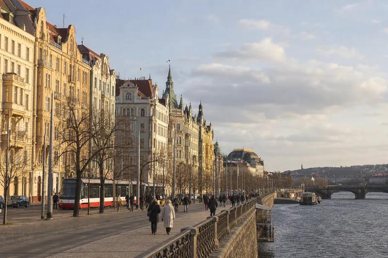 New Town & Riverfront neighbourhood atmosphere in Prague